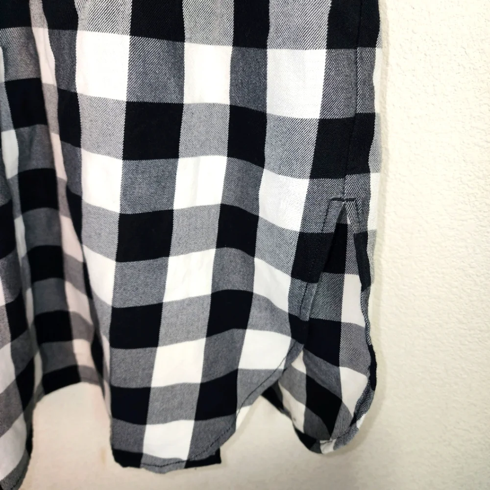 Lauren Ralph Lauren Buffalo Check Belted Twill Long Sleeve Midi Shirt Dress Sz 2 - Picture 5 of 8
